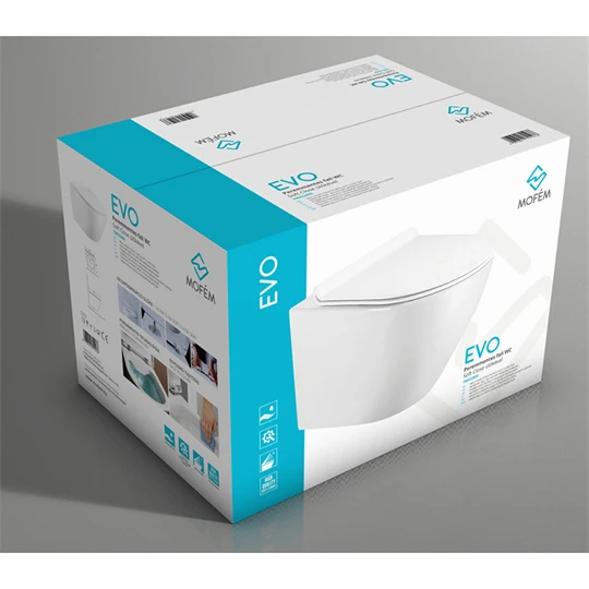 Mofém Evo Peremmentes fali WC Soft Close ülőkével