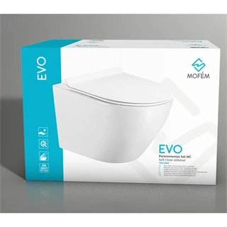 Mofém Evo Peremmentes fali WC Soft Close ülőkével
