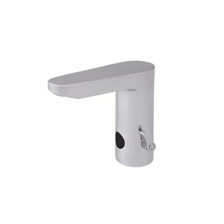 Mofém M-Tronic elektromos mosdó  csaptelep, MLU 54, 6V-os mágnesszelep, 4x1,5V alkáli elemmel