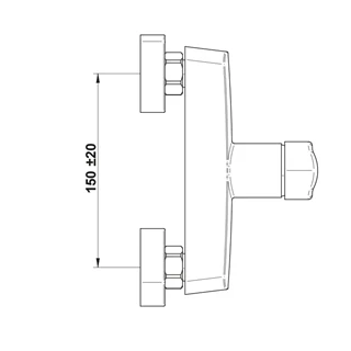 Mofém Mambo Pro zuhany csaptelep, Basic zuhanyszettel