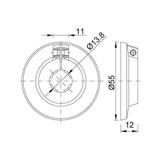 Műanyag csőtakaró gallér