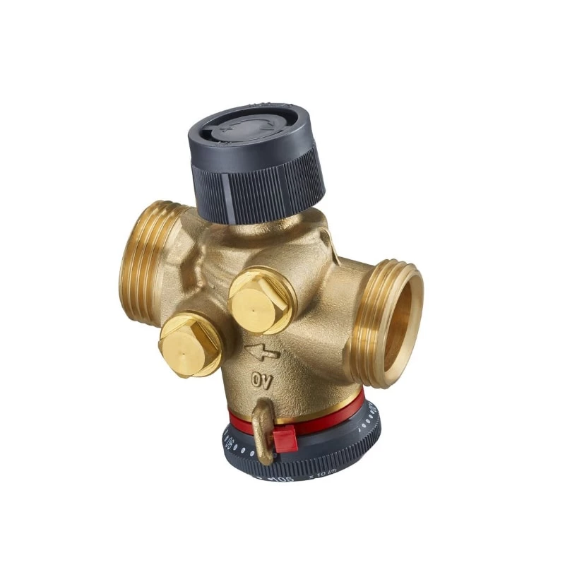 Oventrop Cocon QTZ beszabályozó szelep, DN20, G 1" km-km, 180-1300 l/h, PN16, mérőszelep nélkül