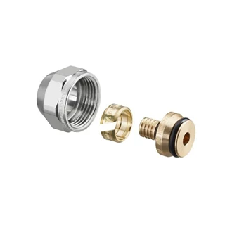 Oventrop Cofit S szorítógyűrűs csavarzat párban, 14 x 2.0 mm x G 3/4" hollandi, nikkelezett