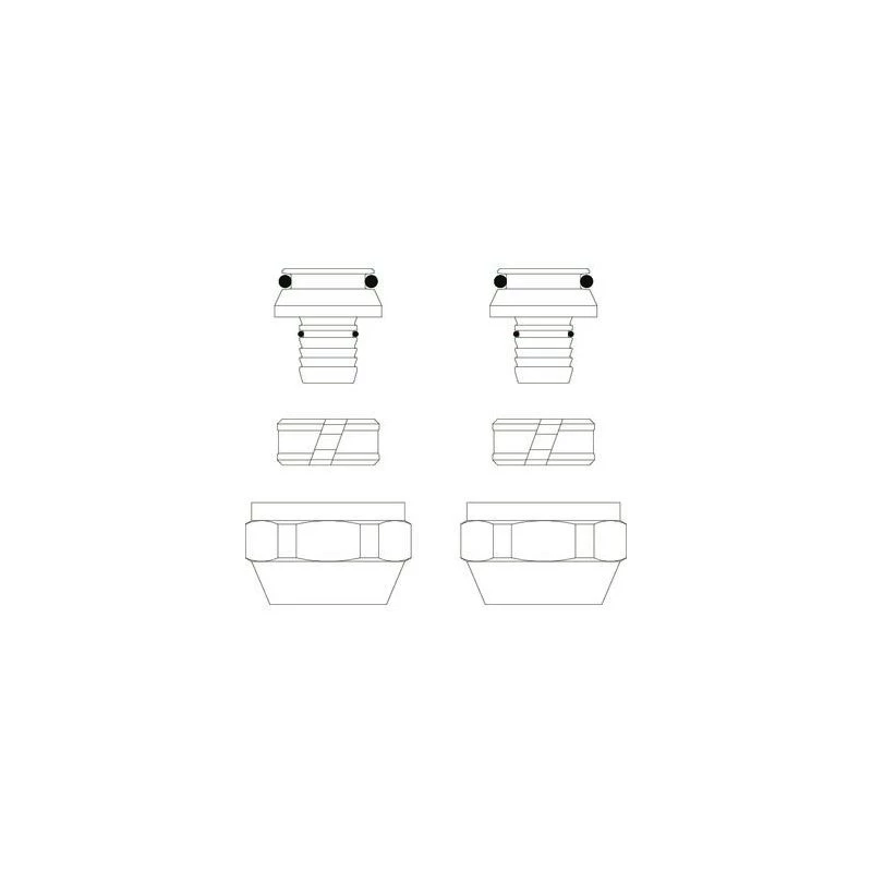 Oventrop Cofit S szorítógyűrűs csavarzat párban, 16 x 2.0 mm x G 3/4" hollandi, nikkelezett