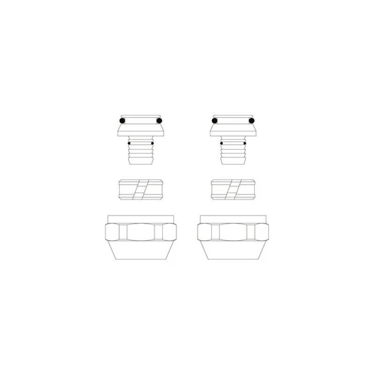 Oventrop Cofit S szorítógyűrűs csavarzat párban, 16 x 2.0 mm x G 3/4" hollandi, nikkelezett