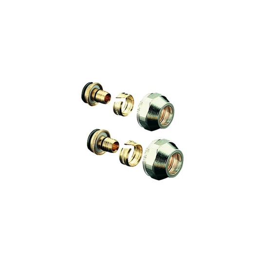 Oventrop Cofit S szorítógyűrűs csavarzat párban, 20 x 2.5 mm x G 3/4" hollandi, nikkelezett