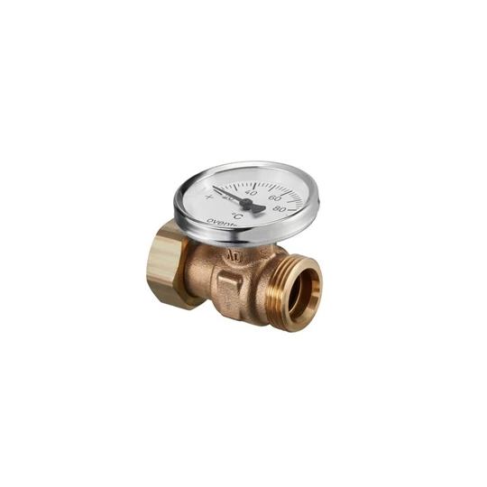 Oventrop Hőmérővel szerelt közdarab, DN20, 1", PN10, hőmérővel (20-80 °C)