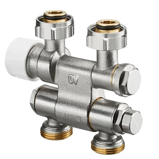 Oventrop Multiblock TF csatlakozó szerelvény, egy- és kétcsöves, 3/4" hollandi x 3/4" km, elforgatható
