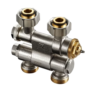 Oventrop Multiblock TF csatlakozó szerelvény, egy- és kétcsöves, 3/4" hollandi x 3/4" km, elforgatható