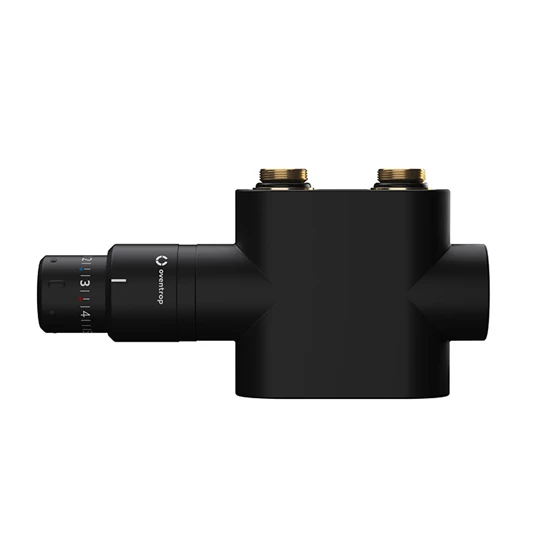 Oventrop Multiblock T/Uni SH csatlakozó készlet törölközőszárító radiátorokhoz, egyenes, matt fekete