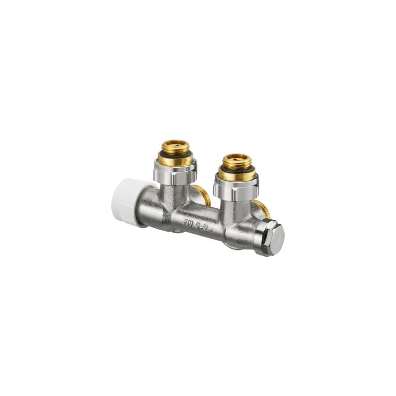 Oventrop Multiblock T csatlakozó szerelvény, 1/2" km x 3/4" km, egy- és kétcsöves, sarok, kv=0.57, kvs=0.81