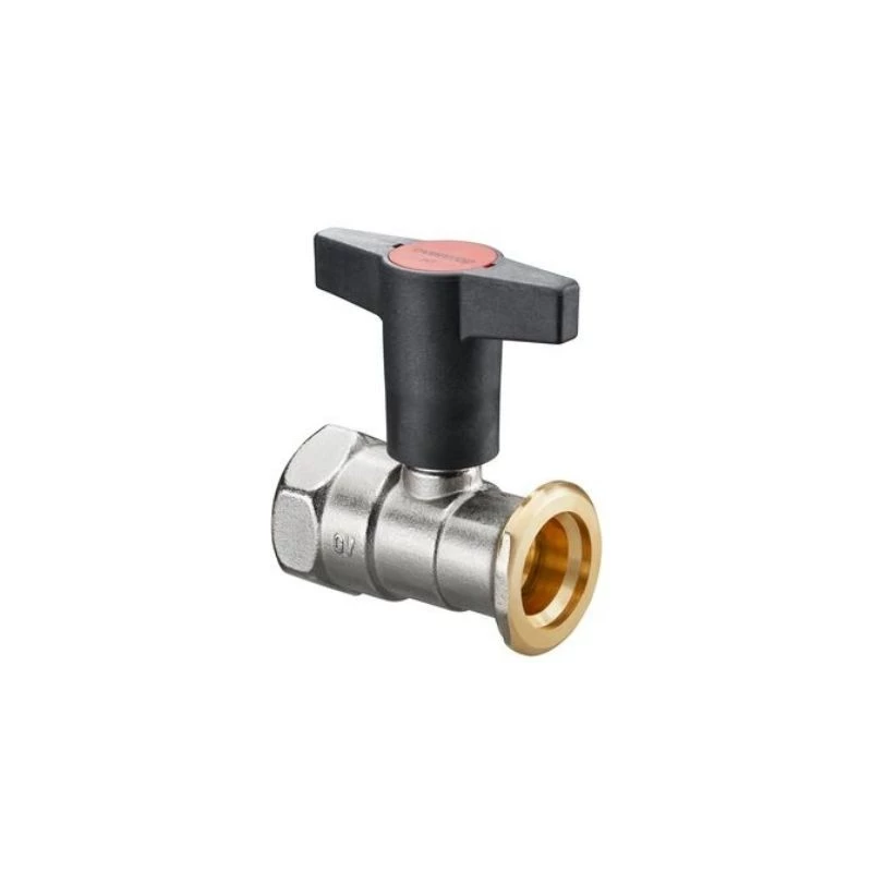 Oventrop Optibal P szivattyú golyóscsap, zárószelep nélkül, DN25, Rp 1" x G 6/4", sárgaréz