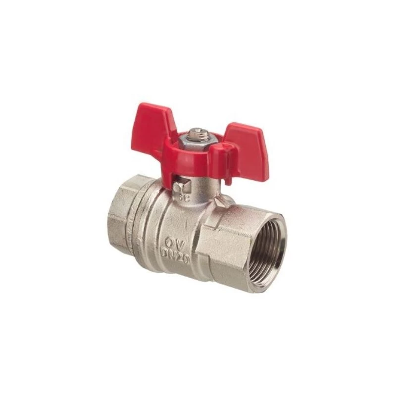 Oventrop Optibal golyóscsap, DN20, 3/4" bb, PN16, fogantyúval, sárgaréz