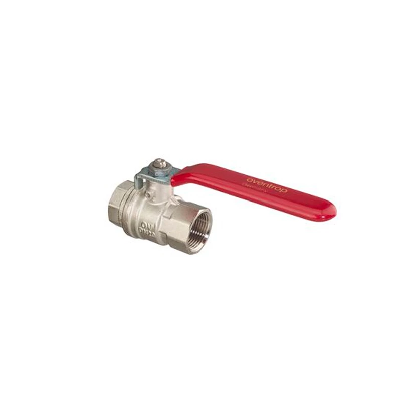 Oventrop Optibal golyóscsap, DN65, 2 1/2" bb, PN16, acél karral, sárgaréz