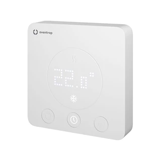 Oventrop Szobatermosztát ClimaCon F 310, 230V (fűtés v. hűtés, külső modullal átkapcsolható vagy App-on keresztül áll.)