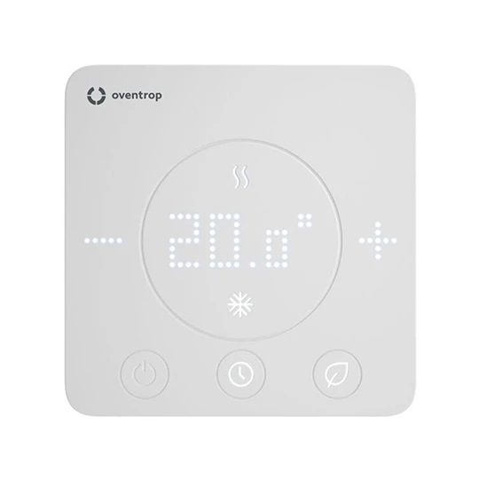Oventrop Szobatermosztát ClimaCon F 310, 230V (fűtés v. hűtés, külső modullal átkapcsolható vagy App-on keresztül áll.)