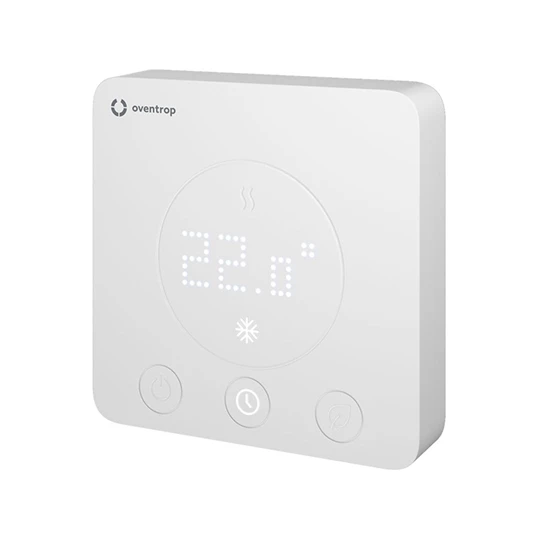 Oventrop Szobatermosztát ClimaCon F 310, 24V (fűtés v. hűtés, külső modullal átkapcsolható vagy App-on keresztül áll.)