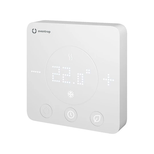 Oventrop Szobatermosztát ClimaCon F 310, 24V (fűtés v. hűtés, külső modullal átkapcsolható vagy App-on keresztül áll.)