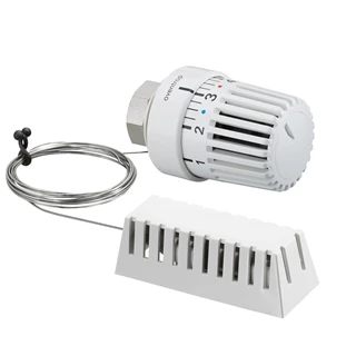 Oventrop Termosztát, Uni LH típus, 7-28 °C, 0 * 1-5, 2 m-es távérzékelővel, fehér, M 30 x 1,5