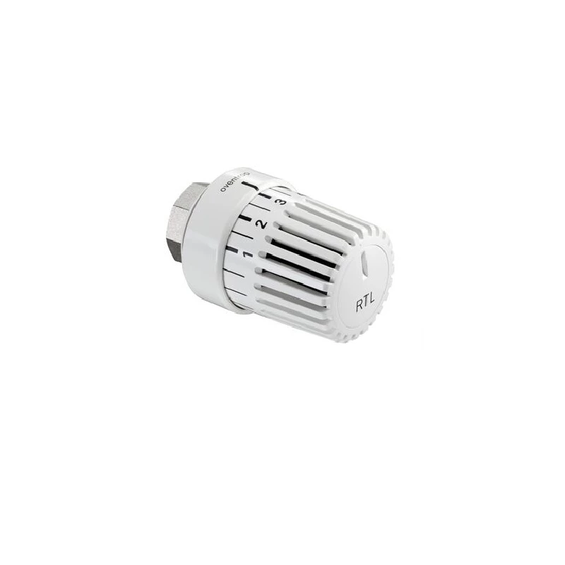 Oventrop Uni RTLH termofej, M30 x 1,5, 20-50°C, visszatérő hőmérsékletkorlátozóhoz, fehér