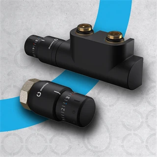 Oventrop Termosztát, Uni SH típus, 7-28 °C, 0 * 1-5, folyadéktöltetű érzékelővel, matt fekete, M 30 x 1,5