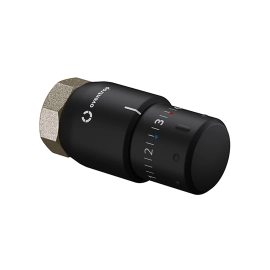 Oventrop Termosztát, Uni SH típus, 7-28 °C, 0 * 1-5, folyadéktöltetű érzékelővel, matt fekete, M 30 x 1,5