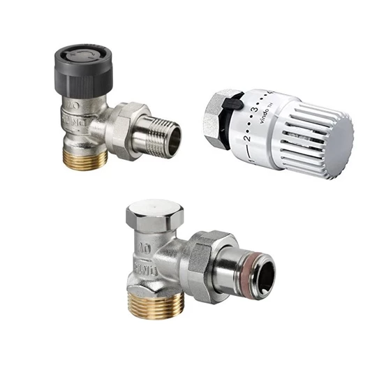 Oventrop Termosztatikus radiátorszelepcsomag, DN15, sarok 3/4"x1/2" km (Vindo TH, A radiátorszelep, Combi 2)