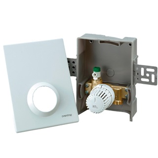 Oventrop Unibox RTL padlófűtési szabályozóegység, Uni RTLH termosztáttal, 57 mm, fehér