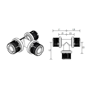 REHAU Fastloc T-idom 40-20-40