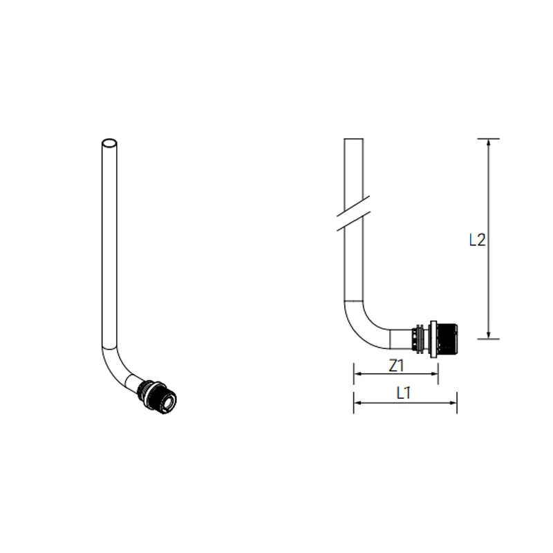 REHAU Fastloc fűtőtest könyökcs.g. 16/250 mm