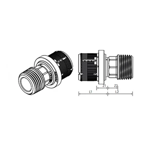 REHAU Fastloc menetes csatlakozó 20-R3/4
