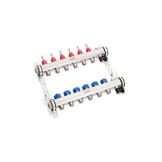 REHAU Fűtőkör osztó-gyűjtő átfolyásmérővel HKV-D 5 CrNi külső menetes (régi anyagszám: 13801501102)