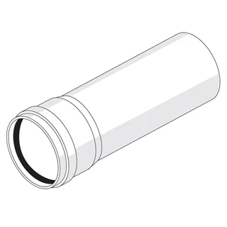 REHAU Raupiano Light RPLEM Tokos lefolyócső L=1000 mm NA 110 