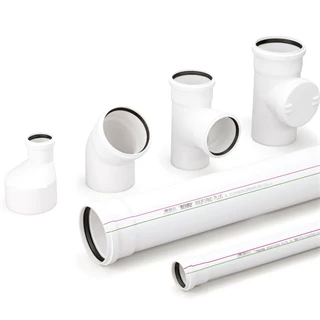 REHAU Raupiano Light RPLEM Tokos lefolyócső L=1000 mm NA 110 