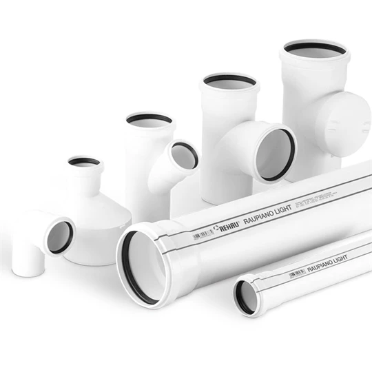 REHAU Raupiano Light RPLEM Tokos lefolyócső L=1000 mm NA 110 