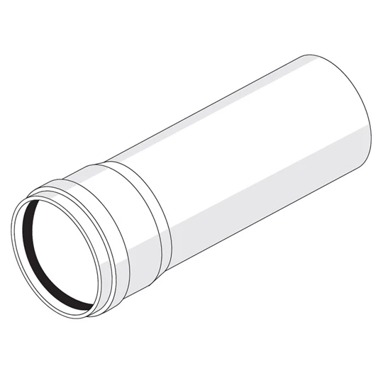 REHAU Raupiano Light RPLEM Tokos lefolyócső L=1000 mm NA 110 