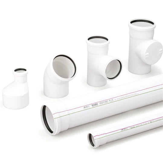 REHAU Raupiano Light RPLEM Tokos lefolyócső L=1000 mm NA 110 