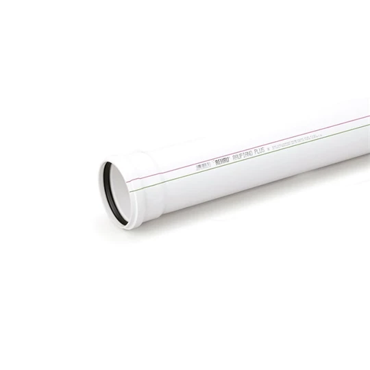 REHAU Raupiano Light RPLEM Tokos lefolyócső L=1000 mm NA 110 