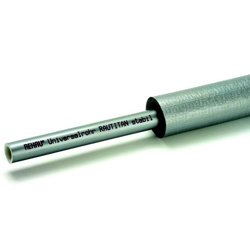REHAU Rautitan stabil ötrétegű cső 25x3,7; 9 mm-es kör keresztmetszetű szigeteléssel