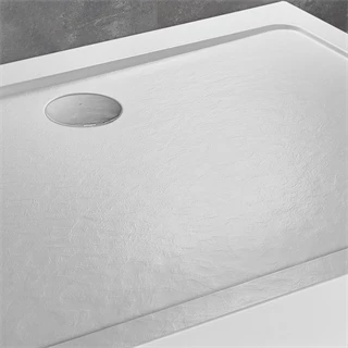 Radaway Doros Stone D előlappal 900x800x115mm, akril zuhanytálca, ST620 szifonnal, fehér