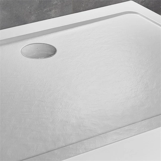 Radaway Doros Stone D előlappal 900x800x115mm, akril zuhanytálca, ST620 szifonnal, fehér