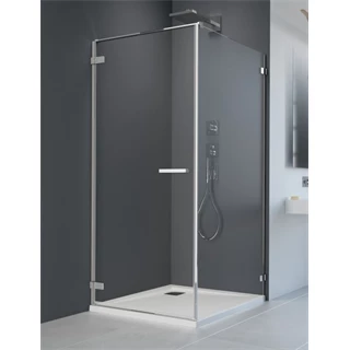 Radaway Egyedi zuhanykabin S1oldalfal (Arta KDJ I és KDJ II), 900S 900*2000 króm + törölközőtartó (18307)