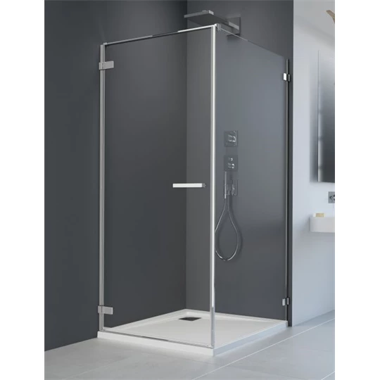 Radaway Egyedi zuhanykabin S1oldalfal (Arta KDJ I és KDJ II), 900S 900*2000 króm + törölközőtartó (18307)
