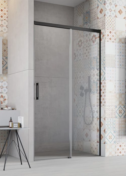 Radaway Idea Black DWJ 120 R zuhanyajtó, 1200x2005 mm, jobbos