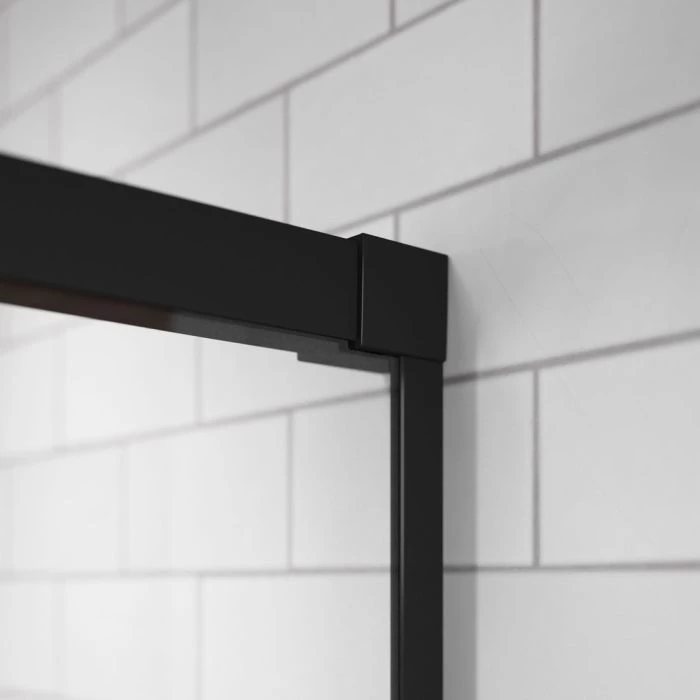 Radaway Idea Black DWJ zuhanyajtó 100 J fekete, 2005x1000 mm, jobbos 
