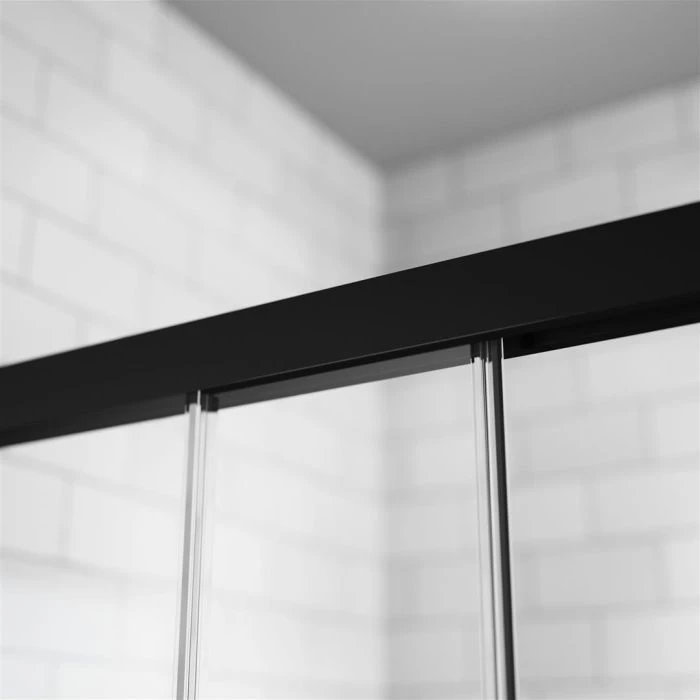 Radaway Idea Black DWJ zuhanyajtó 100 J fekete, 2005x1000 mm, jobbos 