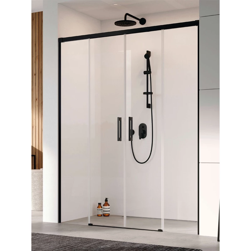 Radaway Idea DWD Black 180 zuhanyajtó, 1785-1815x2005mm, fekete