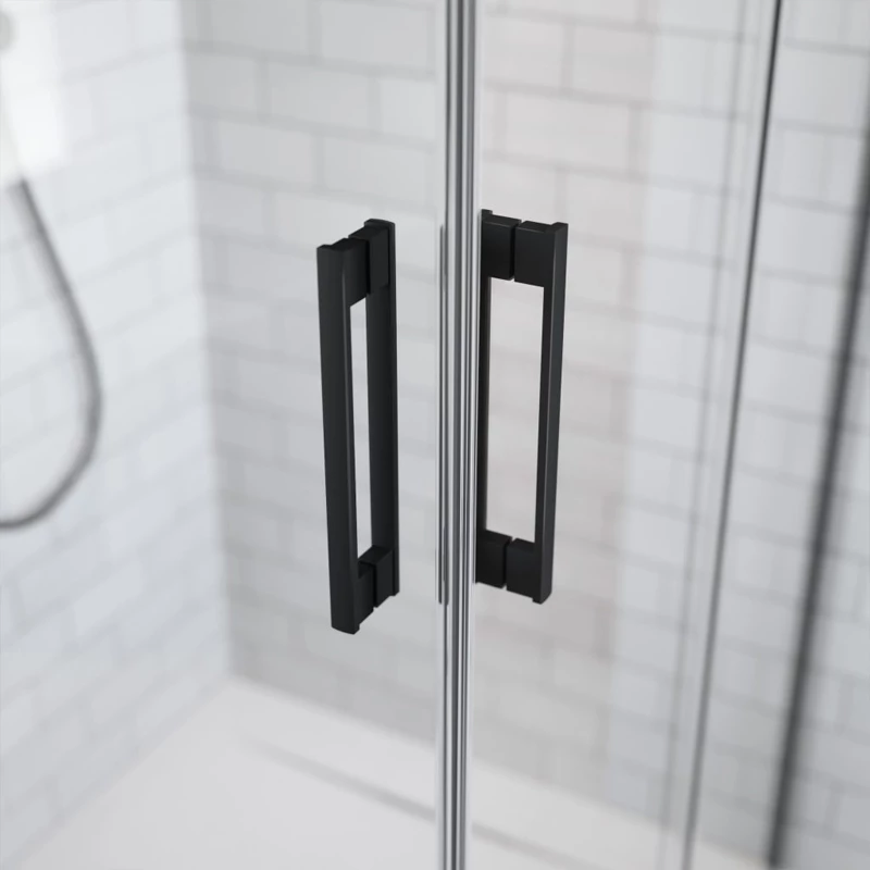 Radaway Idea KDD Black zuhanykabin tolóajtó 80 jobbos, 800x2005mm, fekete/átlátszó