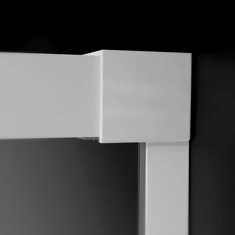 Radaway Idea KDD White Edition zuhanykabin bal oldali tolóajtós elem 900*2005/6mm, fehér szerelvények, átlátszó üveg
