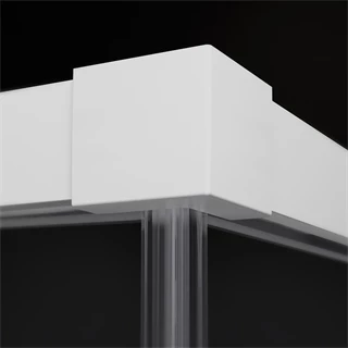 Radaway Idea KDD White Edition zuhanykabin jobb oldali tolóajtós elem 900*2005/6mm, fehér szerelvények, átlátszó üveg
